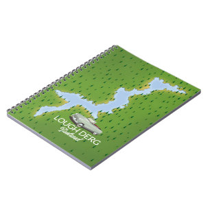 Cuaderno Mapa de Irlanda del lago Derg