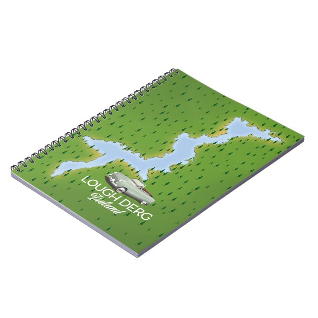 Cuaderno Mapa de Irlanda del lago Derg (Lado Izquierdo)
