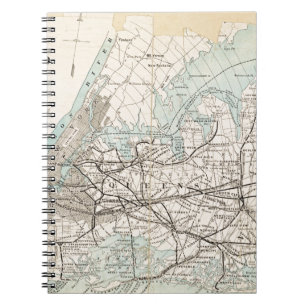 Cuaderno Mapa de Kings, Queens, Long Island