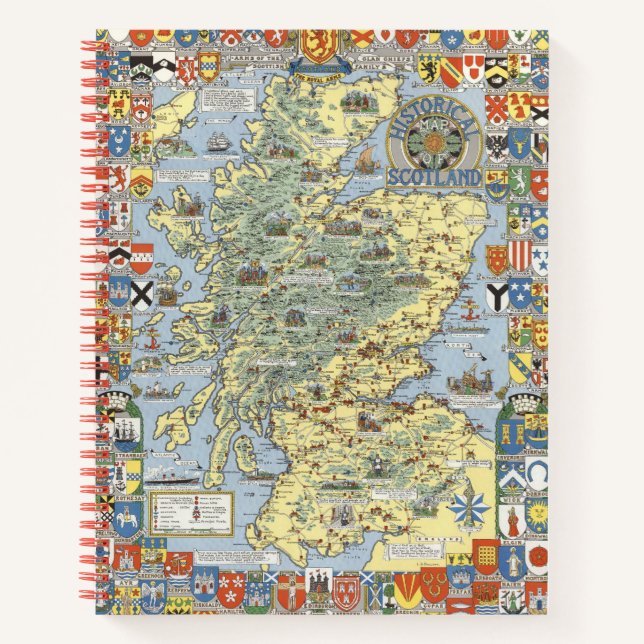 Cuaderno Mapa de la Escocia histórica (Anverso)