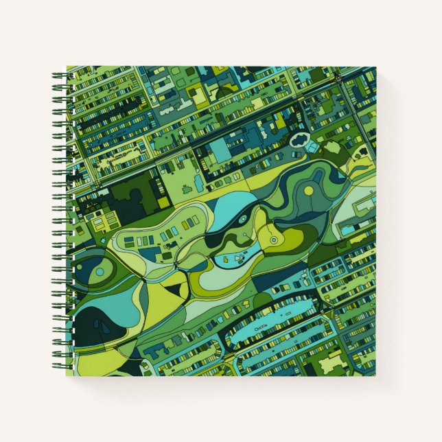 Cuaderno Mapa de la estructura de la ciudad de Ámsterdam (Anverso)