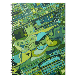 Cuaderno Mapa de la estructura de la ciudad de Amsterdam