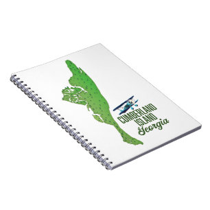 Cuaderno Mapa de la isla Cumberland Georgia