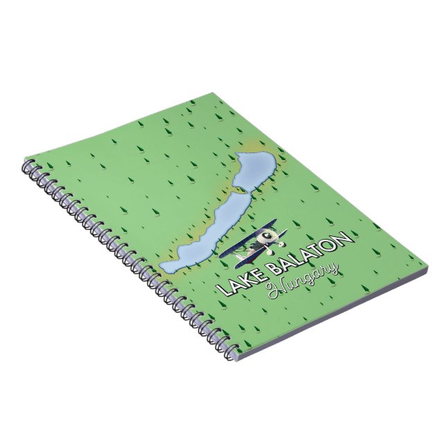 Cuaderno Mapa de Lago Balaton Hungría (Lado Derecho)