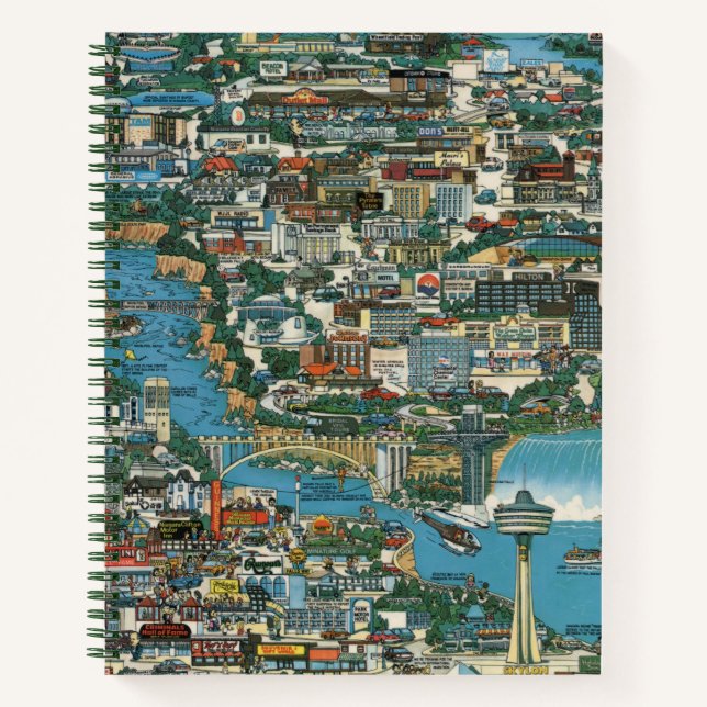Cuaderno Mapa de las Cataratas del Niágara (Anverso)