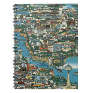 Cuaderno Mapa de las cataratas del Niágara