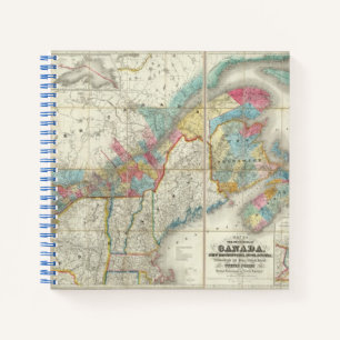 Cuaderno Mapa De Las Provincias De Canadá
