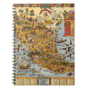 Cuaderno Mapa de los Estados Unidos Mexicanos