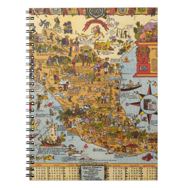 Cuaderno Mapa de los Estados Unidos Mexicanos (Frente)