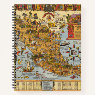 Cuaderno Mapa de los Estados Unidos Mexicanos