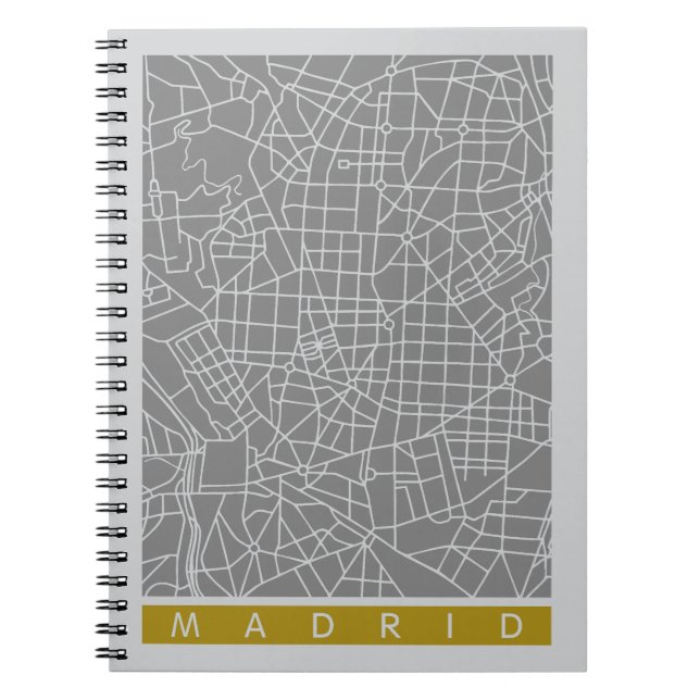 Cuaderno mapa de Madrid (Frente)