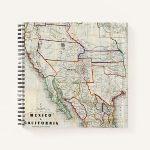 Cuaderno Mapa De México Y California