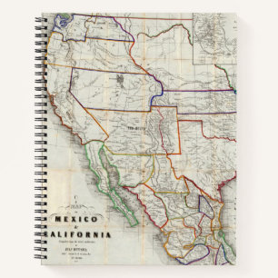 Cuaderno Mapa De México Y California