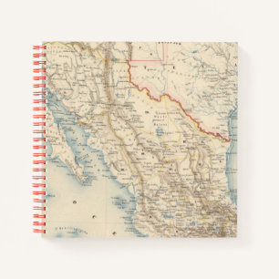 Cuaderno Mapa de México y Texas