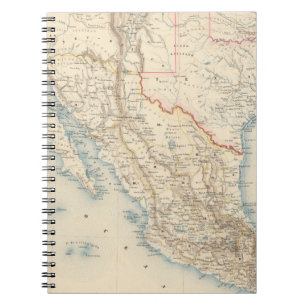 Cuaderno Mapa de México y Texas
