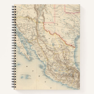 Cuaderno Mapa de México y Texas