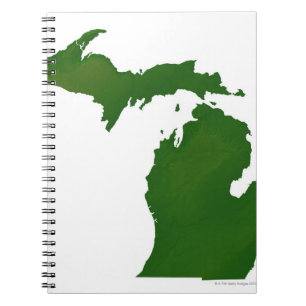 Cuaderno Mapa de Michigan