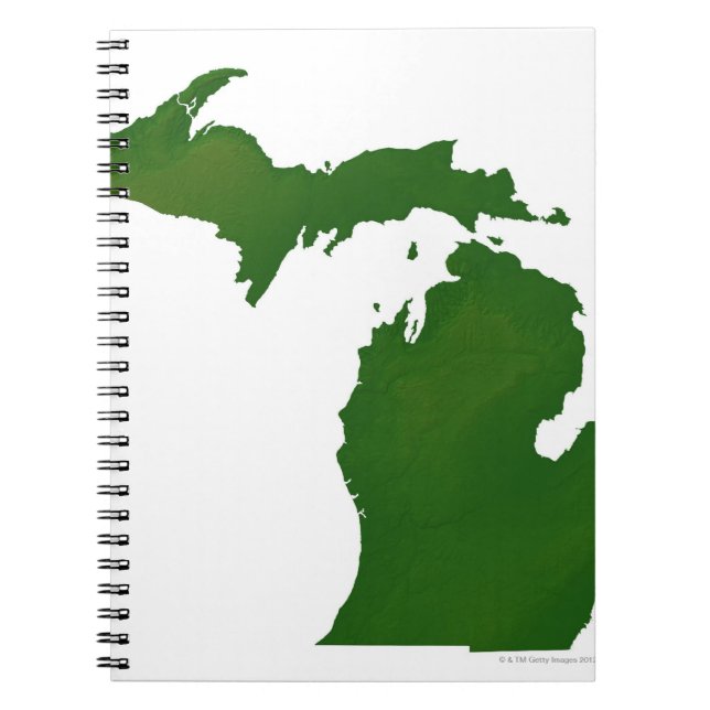 Cuaderno Mapa de Michigan (Frente)