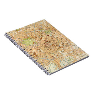 Cuaderno Mapa de Milán Italia (1914)