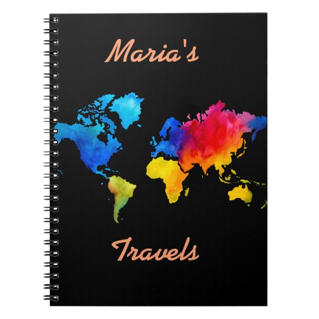 Cuaderno Mapa de mundo (Frente)