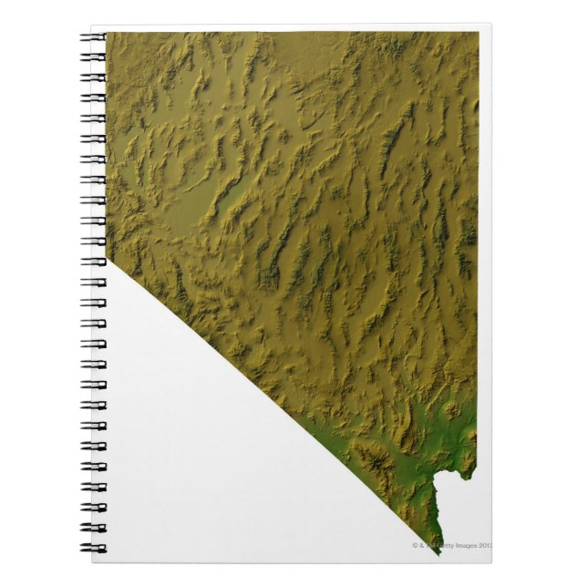 Cuaderno Mapa de Nevada (Frente)