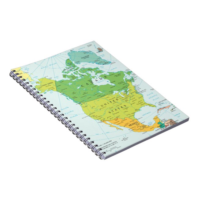 Cuaderno Mapa de Norteamérica (Lado Derecho)