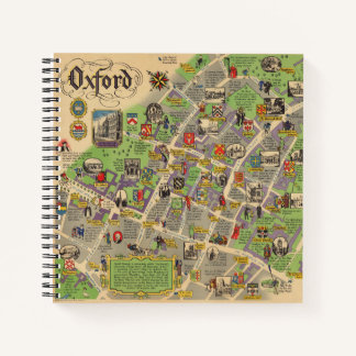 Cuaderno Mapa de Oxford, Inglaterra (Ferrocarriles Británic