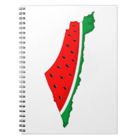 Mapa de Palestina sandía símbolo de la libertad