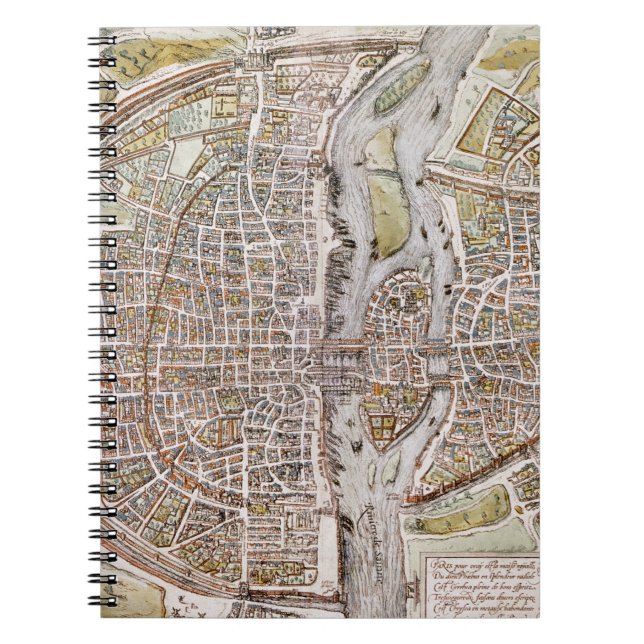 CUADERNO MAPA DE PARÍS, 1581 (Frente)