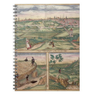Cuaderno Mapa de Poitiers, de "Civitates Orbis Terrarum" b