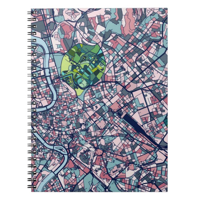 Cuaderno Mapa de Roma Italia (Frente)