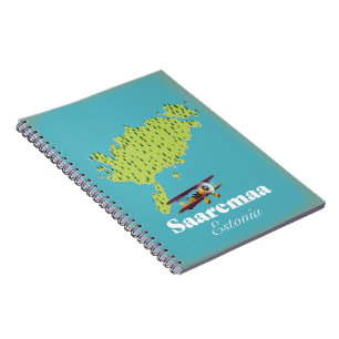 Cuaderno Mapa de Saaremaa Estonia