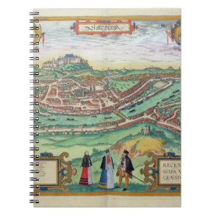 Cuaderno Mapa de Salzburg, de "Civitates Orbis Terrarum" b