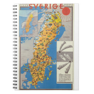 Cuaderno Mapa de Suecia