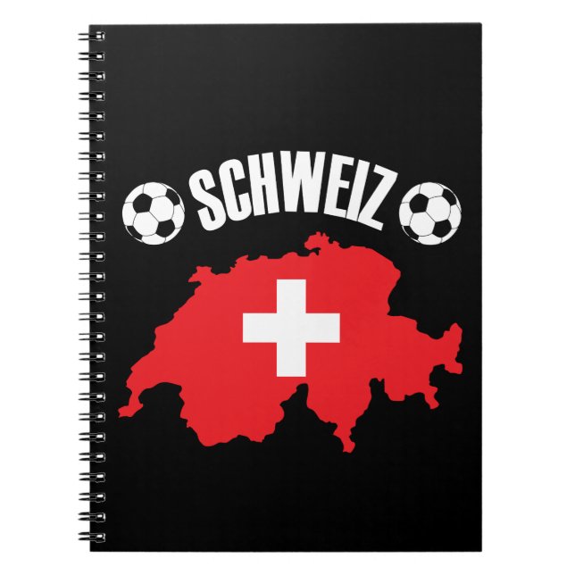 Cuaderno Mapa de Suiza de Schweiz (Frente)
