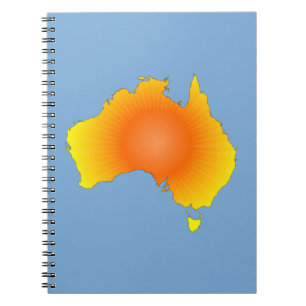 Cuaderno Mapa de Sunny Australia