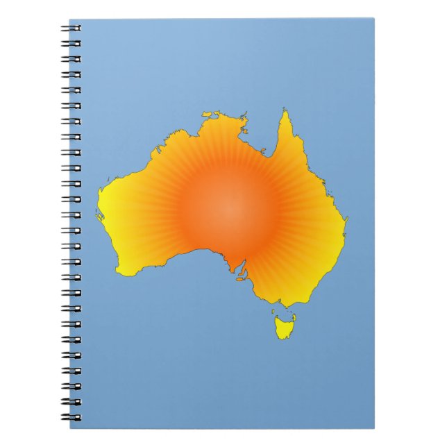 Cuaderno Mapa de Sunny Australia (Frente)