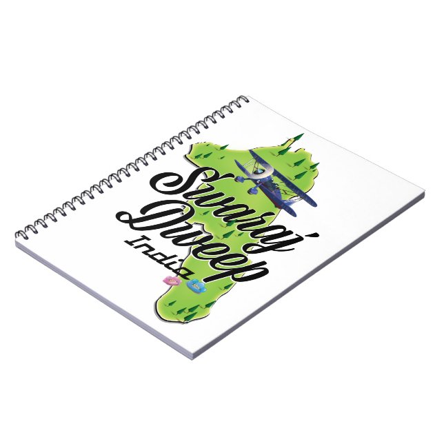 Cuaderno Mapa de Swaraj Dweep India (Lado Izquierdo)