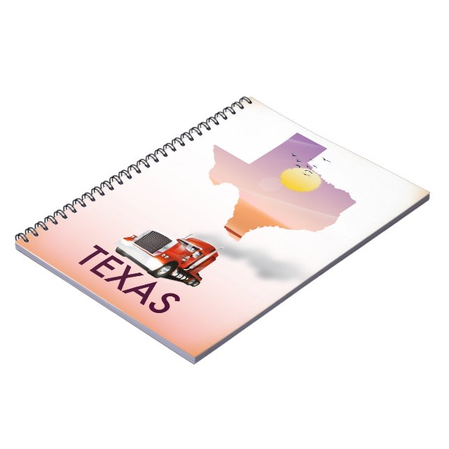 Cuaderno Mapa de Texas Big Rig (Lado Izquierdo)