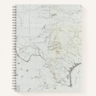 Cuaderno Mapa de Texas y parte de Nuevo México