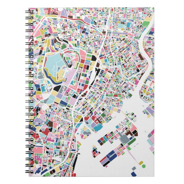 Cuaderno Mapa de Tokio Japón (Frente)