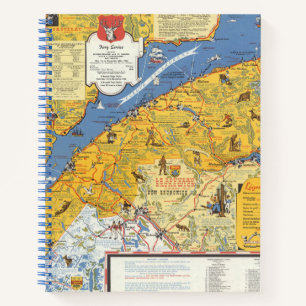 Cuaderno Mapa de Vacanes, Quebec, Gaspesie (Canadá)