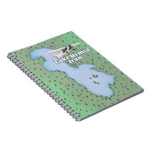 Cuaderno Mapa de viaje al lago Urmia Irán