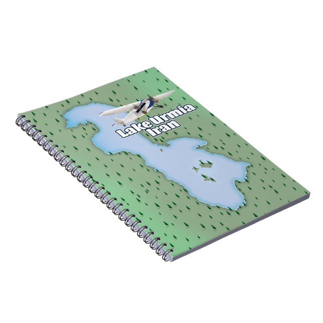 Cuaderno Mapa de viajes del lago Urmía Irán (Lado Derecho)