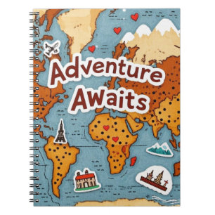 Cuaderno Mapa de Viajes del Mundo con presupuesto