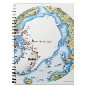 Cuaderno Mapa del ártico
