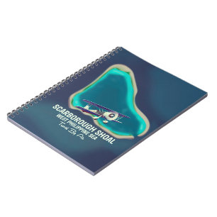 Cuaderno Mapa del atolón de Scarborough en el Mar de Filipi