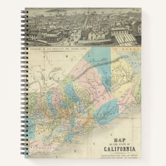 Cuaderno Mapa Del Estado De California