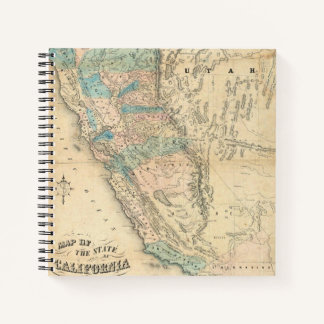 Cuaderno Mapa del estado de California
