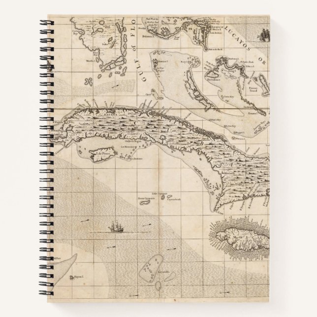 Cuaderno Mapa del Imperio Británico en Estados Unidos Hoja  (Anverso)